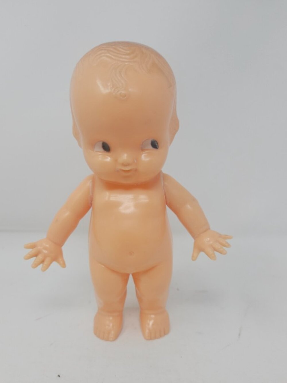 Vintage 1940s Irwin Hard Plastic Celluloid Kewpie Doll Jointed Arms Nursery 6.5"